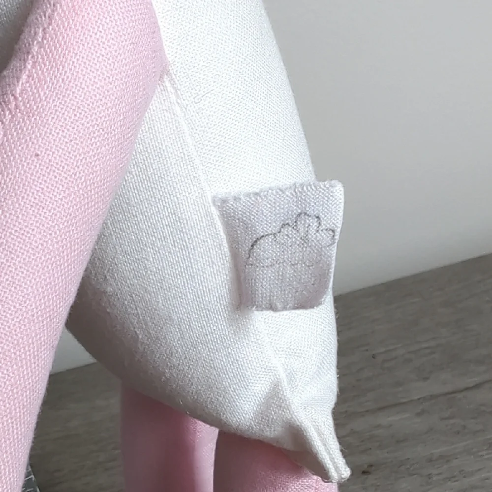Buttercup Avenue Pink White Plush Unicorn‎ & Piglet Dolls Pair 2 Modern Handmade